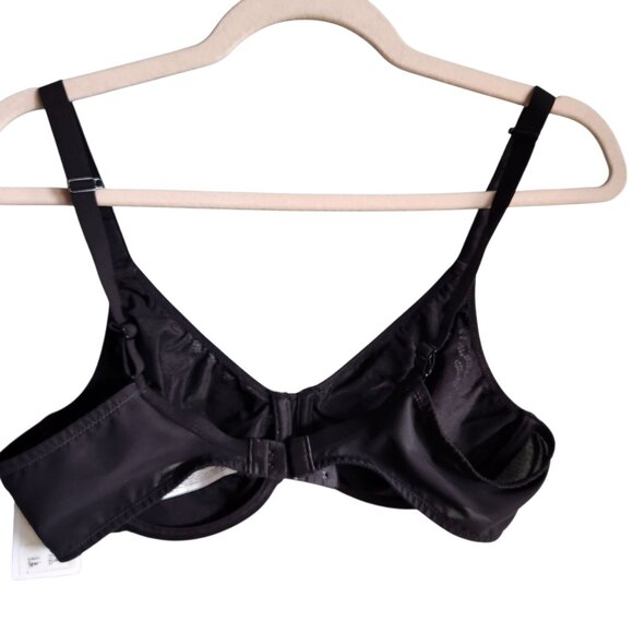 Chantelle Bra 38C Black Women's C Jolie Full Coverage Underwire Back Close NEW - Picture 7 of 11